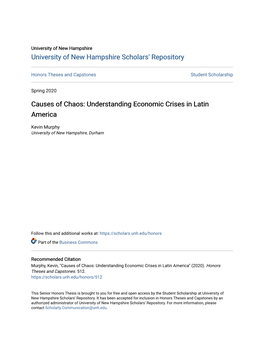 Understanding Economic Crises in Latin America