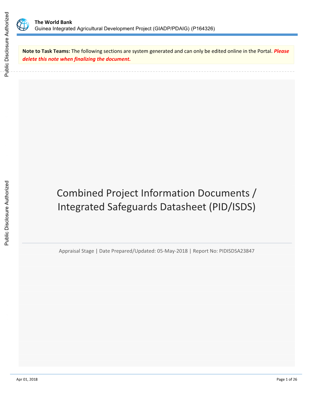 World Bank Document