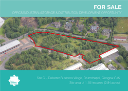 For Sale Office/Industrial/Storage & Distribution Development Opportunity
