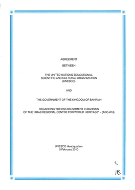 Agreement Between the United Nations Educational