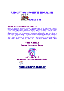 Guide Des Associations Sportives 2011