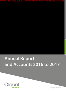 Annual Report and Accounts2016 to 2017