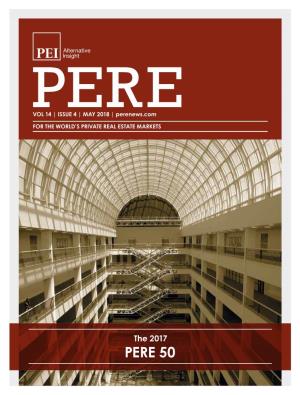 PERE 50: Property's Loftiest Managers