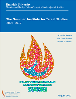 The Summer Institute for Israel Studies 2004-2012