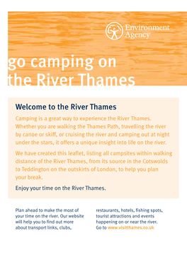 Go Camping on the River Thames
