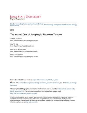 The Ins and Outs of Autophagic Ribosome Turnover