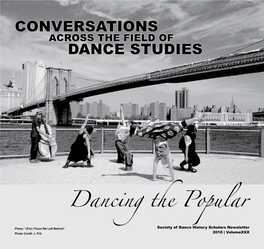 Dancing the Popular CONVERSATIONS DANCE STUDIES