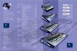 Soundcraft GB Series Brochure