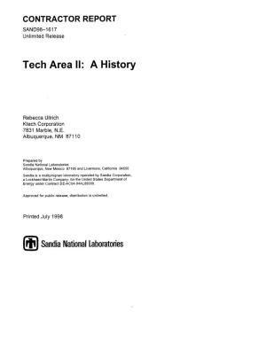 Tech Area 11: a History