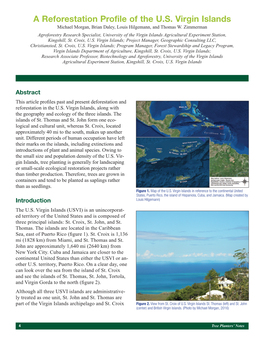 A Reforestation Profile of the U.S. Virgin Islands Michael Morgan, Brian Daley, Louis Hilgemann, and Thomas W