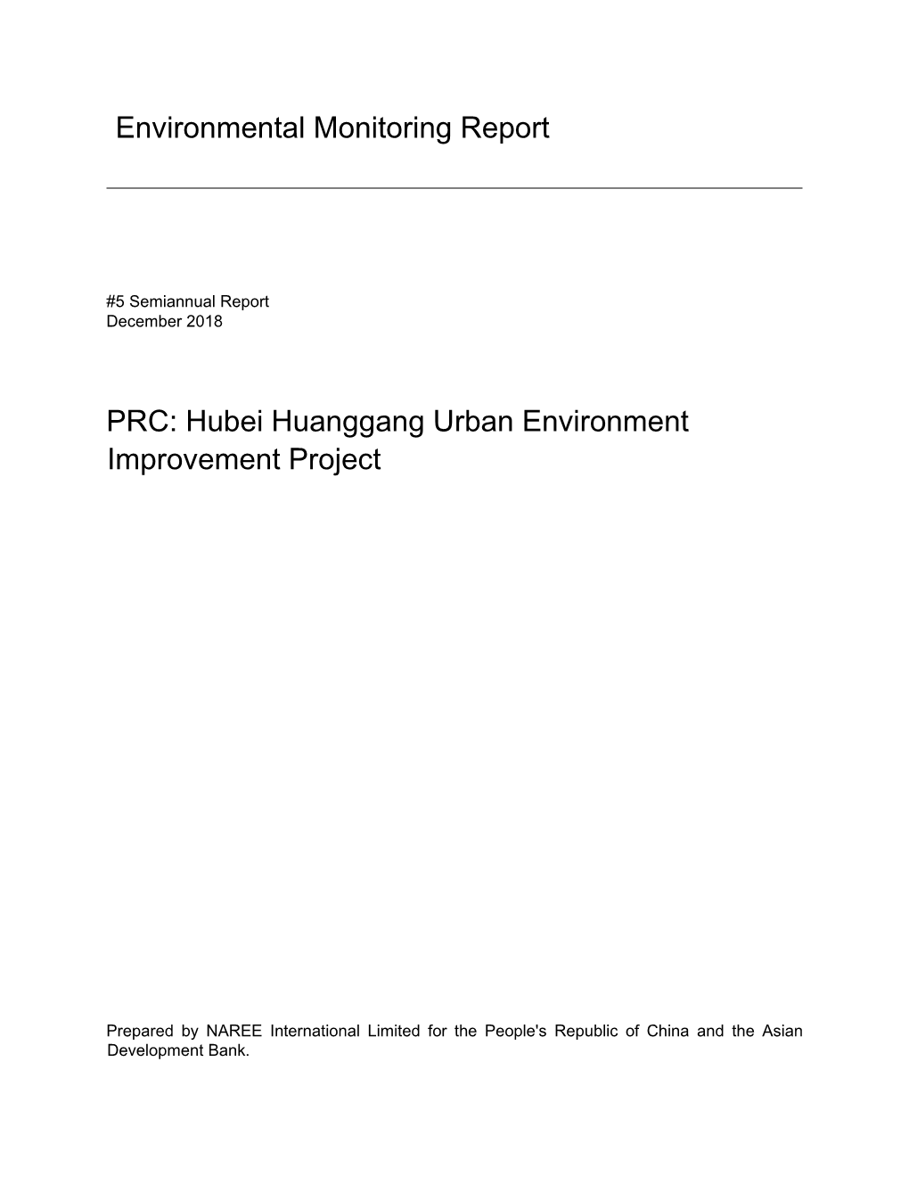 46050-002: Hubei Huanggang Urban Environment Improvement Project