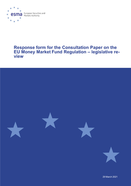 ESMA Consultation on Review of EU Money Market Funds