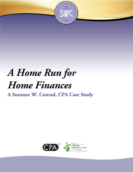 A Home Run for Home Finances a Suzanne W