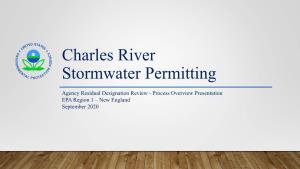 Charles River Stormwater Permitting: Agency Residual Designation Review
