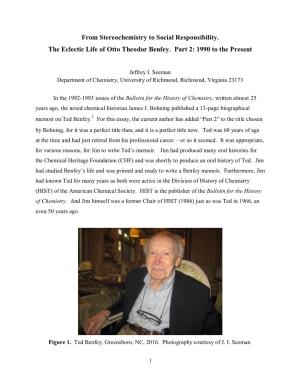 Jeff Seeman's Biography of Ted Benfey
