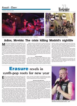 Erasure Revels in Synth-Pop Roots for New Year