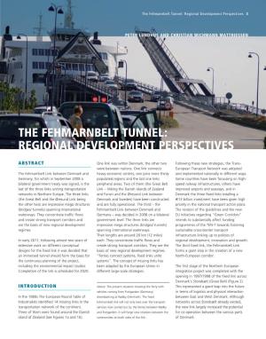 The Fehmarnbelt Tunnel: Regional Development Perspectives 3