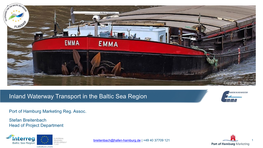 Inland Waterway Transport in the Baltic Sea Region