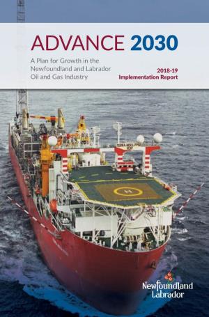 ADVANCE 2030 a Plan for Growth in the Newfoundland and Labrador 2018-19 Oil and Gas Industry Implementation Report