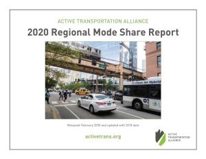 2020 Regional Mode Share Report