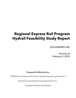 Hydrail Feasibility Study Report