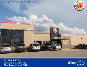BURGER KING 101 Farm to Market 306 New Braunfels, TX 78130 TABLE of CONTENTS