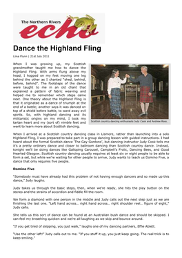 Dance the Highland Fling