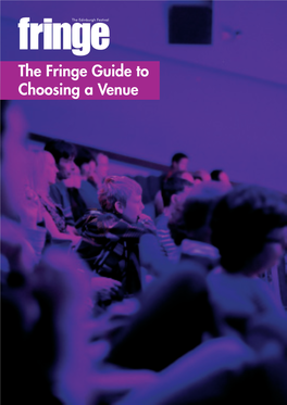 The Fringe Guide to Choosing a Venue