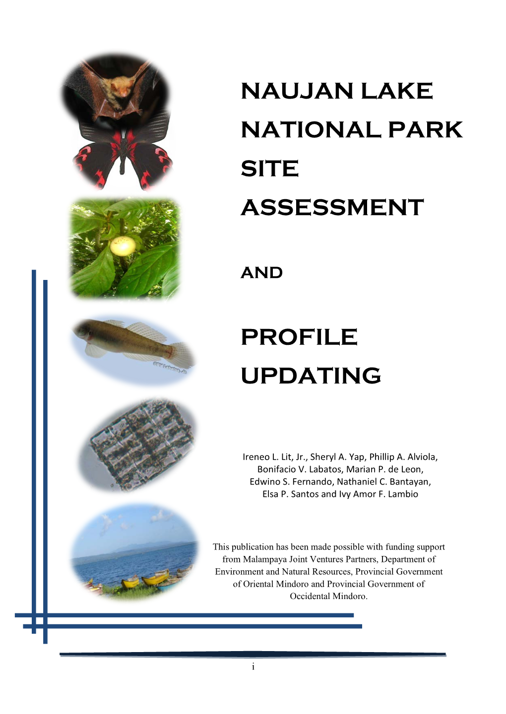 Naujan Lake National Park Site Assessment Profile