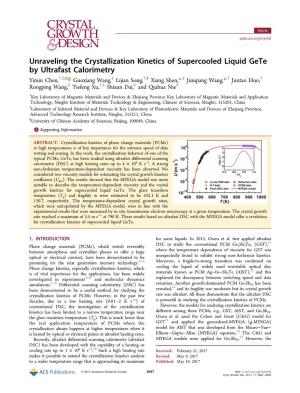 Unraveling the Crystallization Kinetics of Supercooled Liquid Gete By
