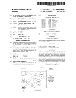 (12) United States Patent (10) Patent No.: US 8,640,183 B2 Reisman (45) Date of Patent: Jan