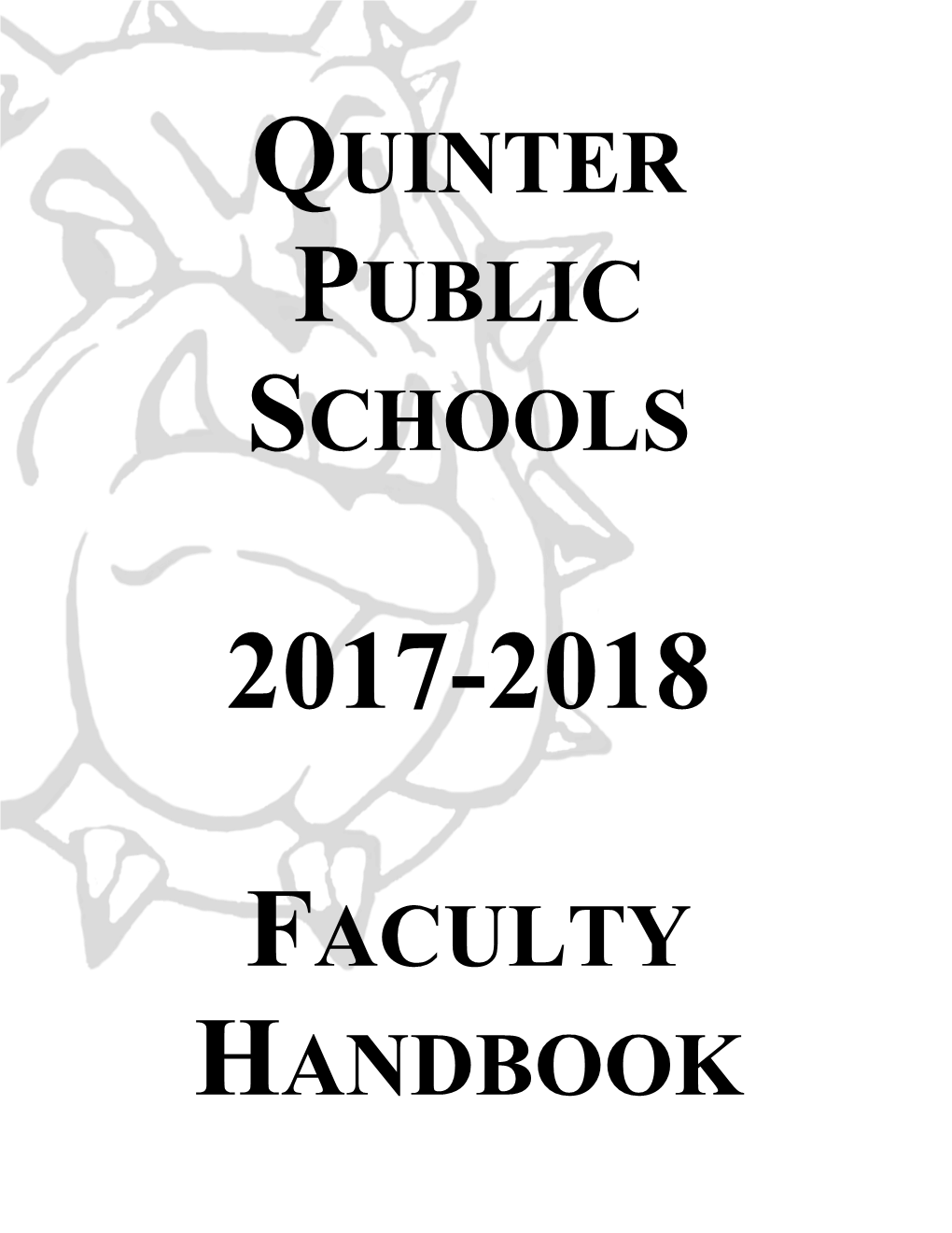 Quinter Public Schools Faculty Handbook