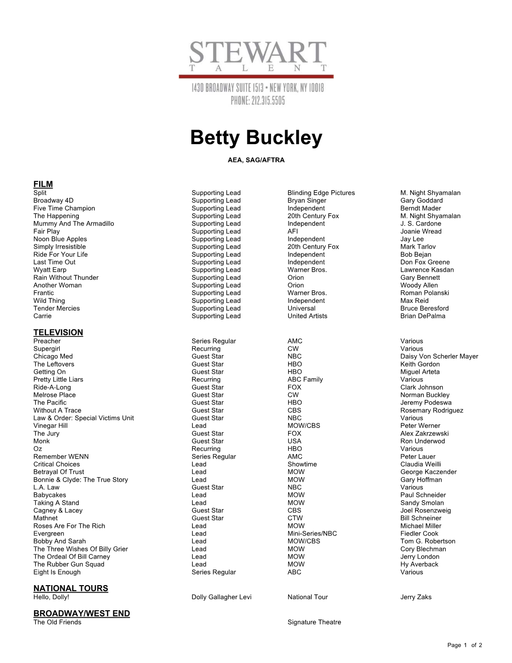 Betty Buckley