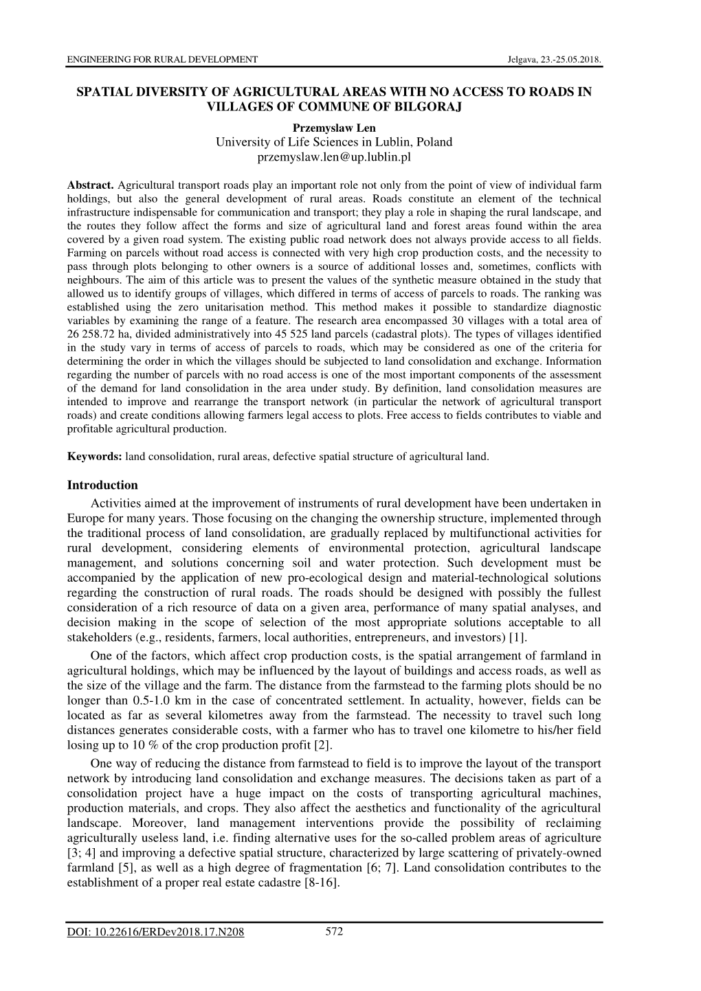 Spatial Diversity of Agricultural Areas with No