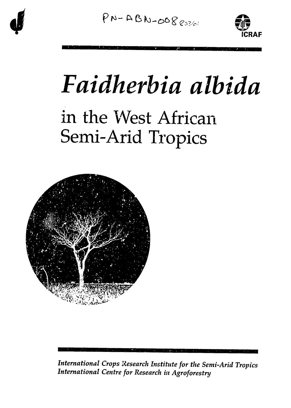 Faidherbia Albida in the West African Semi-Arid Tropics