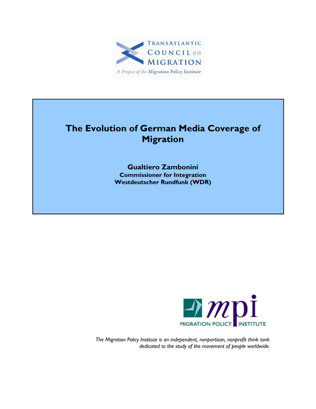 The Evolution of German Media Coverage of Migration