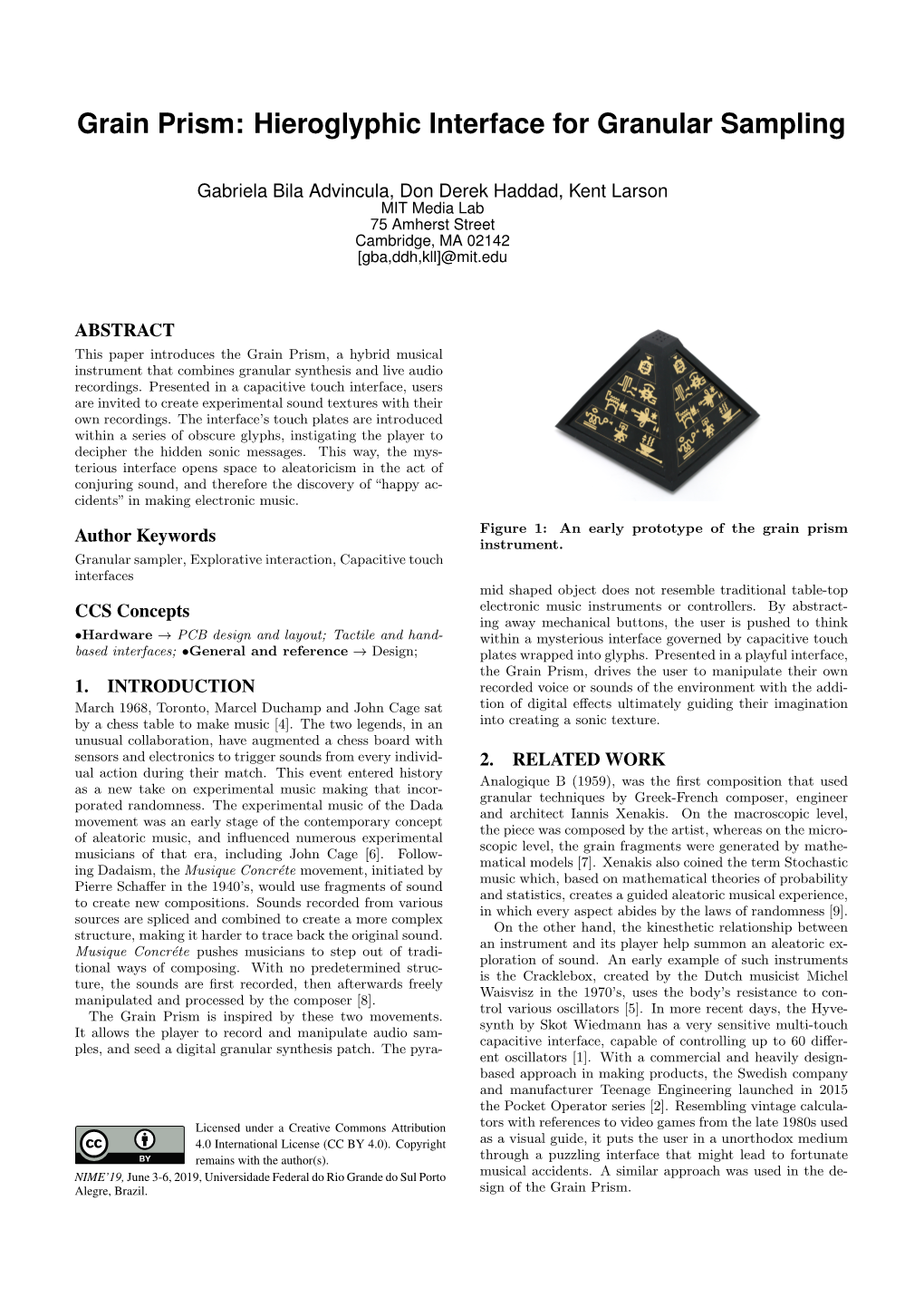 Grain Prism: Hieroglyphic Interface for Granular Sampling