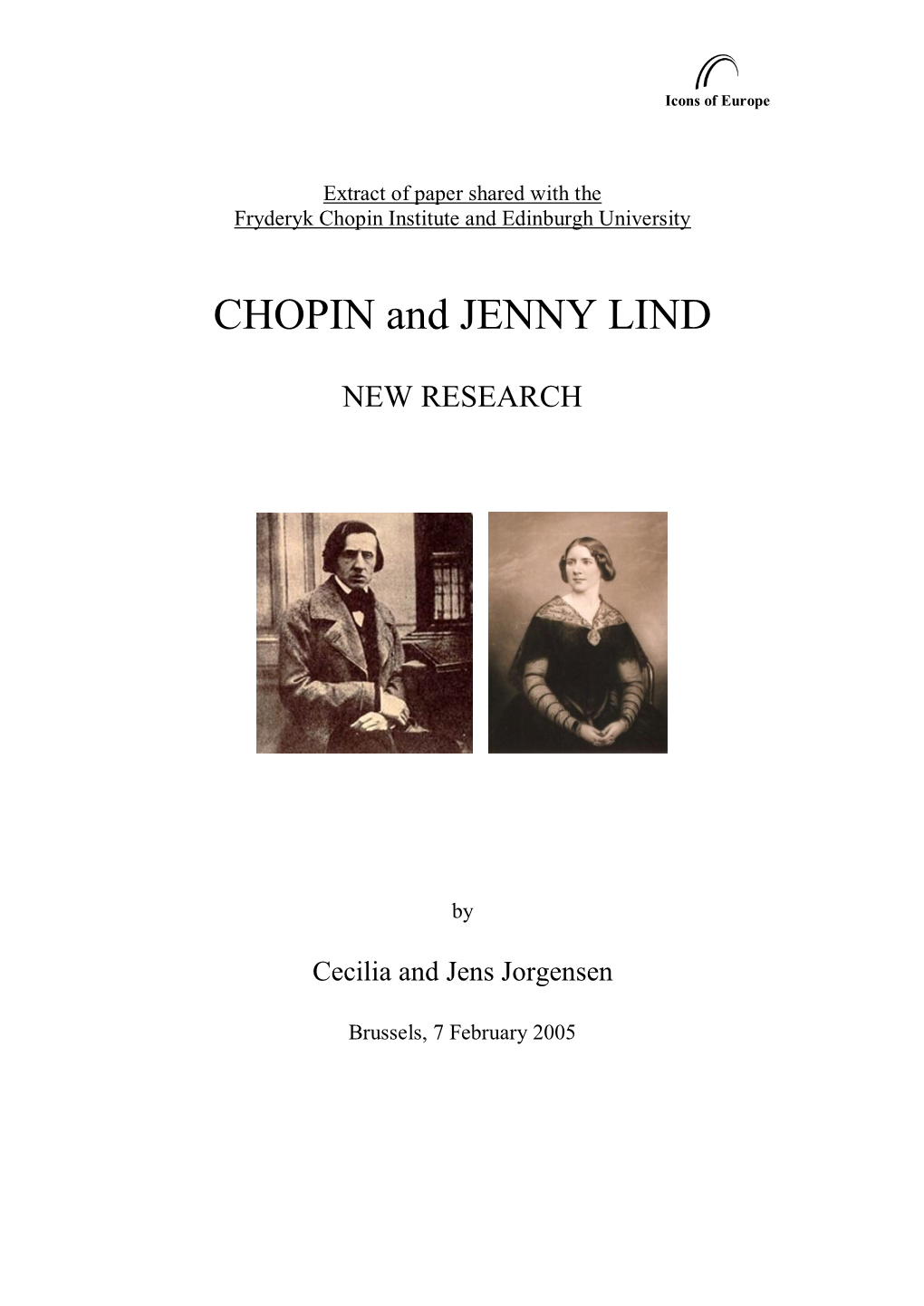 CHOPIN and JENNY LIND