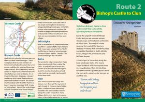 Route 2 Bishop’S Castle to Clun