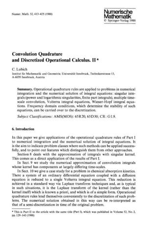Convolution Quadrature and Discretized Operational Calculus. II*