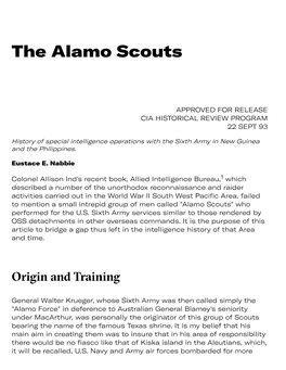 The Alamo Scouts