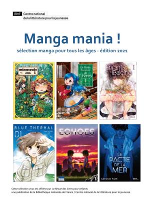 Manga Mania ! Sélection Manga Pour Tous Les Âges - Édition 2021