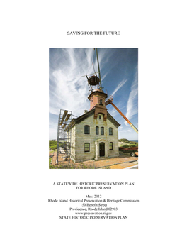 A Statewide Preservation Plan for Rhode Island (2012) PDF File, Less