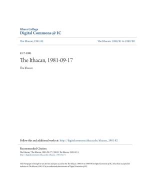 The Ithacan, 1981-09-17