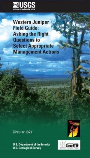 Western Juniper Field Guide: Asking the Right Questions to Select Appropriate Management Actions