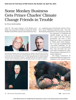 Some Monkey Business Gets Prince Charles' Climate Change Friends in Trouble