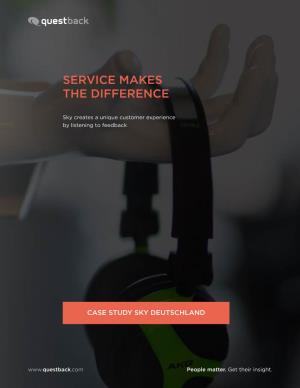 Service Makes the Difference