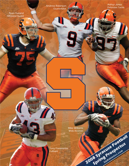 2008 Syracuse Football Spring Prospectus