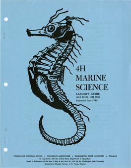 MARINE SCIENCE LEADER's GUIDE 4H:3 0118L EM 3896 Reprinted June 1980