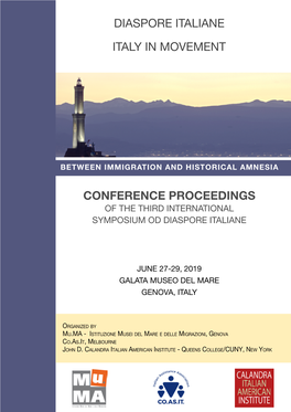Diaspore Italiane Italy in Movement Conference Proceedings
